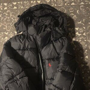 Polo Ralph Lauren Black Puffer Jacket – Men’s Size M